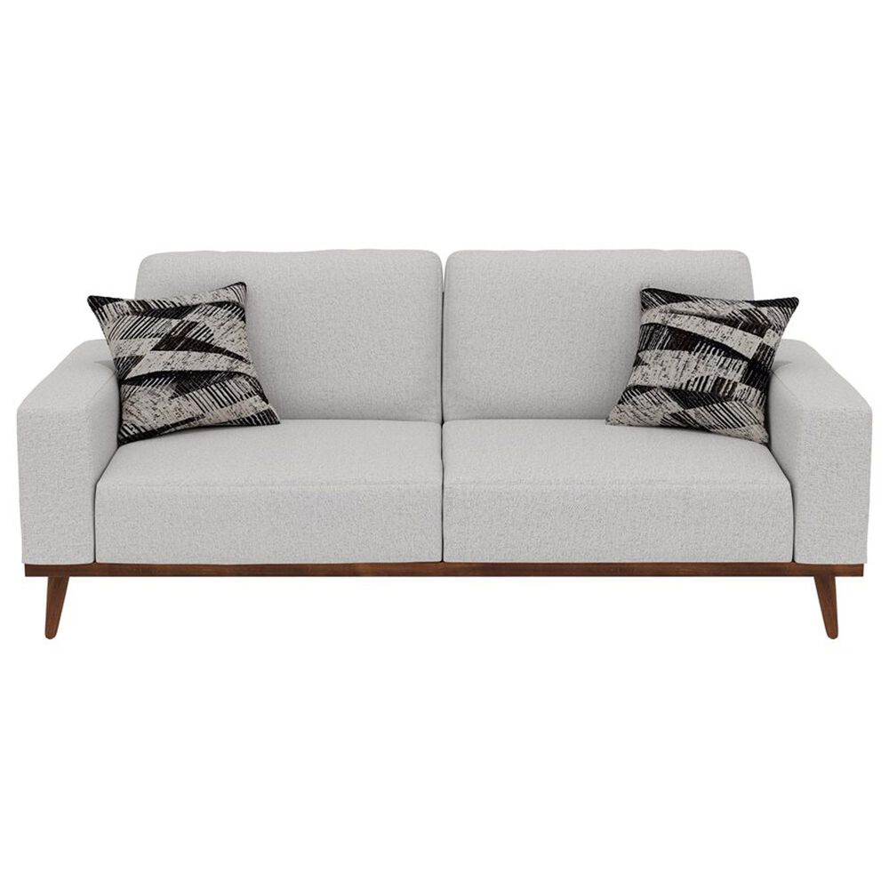 Golden Wave Furniture Heath Stationary Sofa and Loveseat Set in White, , large