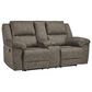 Ashley Laresview Manual Reclining Loveseat in Fossil, , large