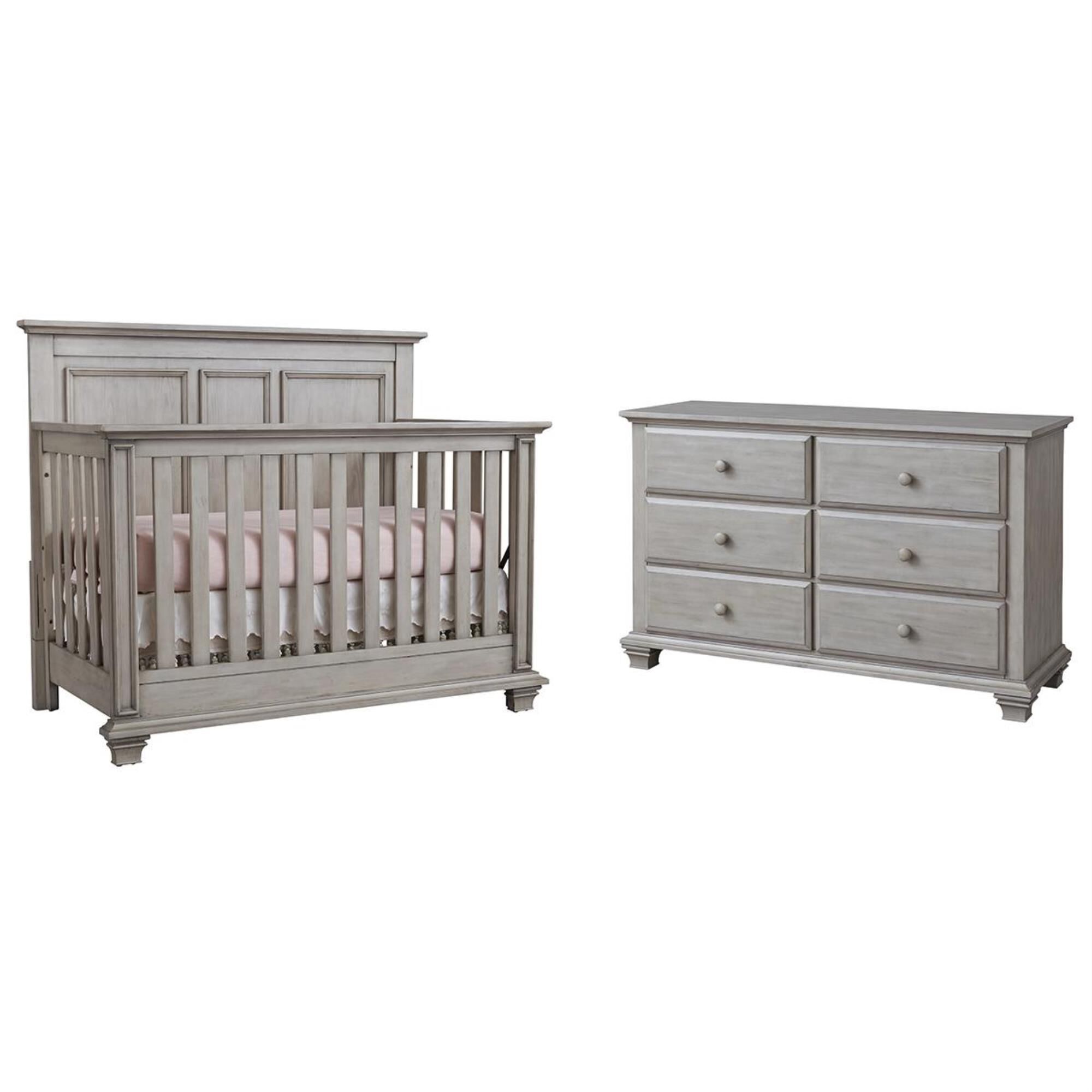 Oxford Baby Kenilworth 2 Piece Nursery Set in Stone Wash NFM