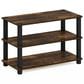 HOMLUX 3-Tier Shoe Rack in Amber Pine and Black, , large