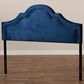 Baxton Studio Rita Full Panel Headboard in Blue Velvet, , large