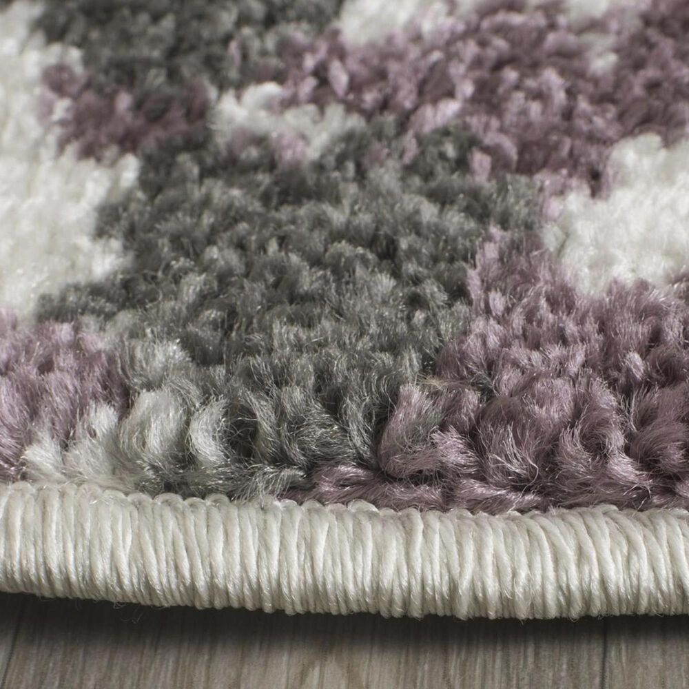 Safavieh Adirondack ADR115L 6&#39; Round Ivory and Purple Area Rug, , large