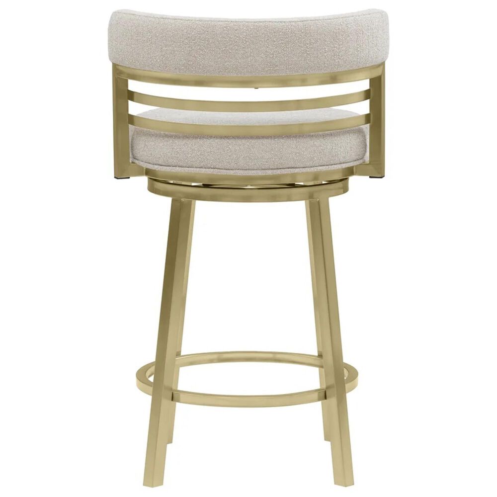 Armen Living Santorini Counter Stool in Gold, , large
