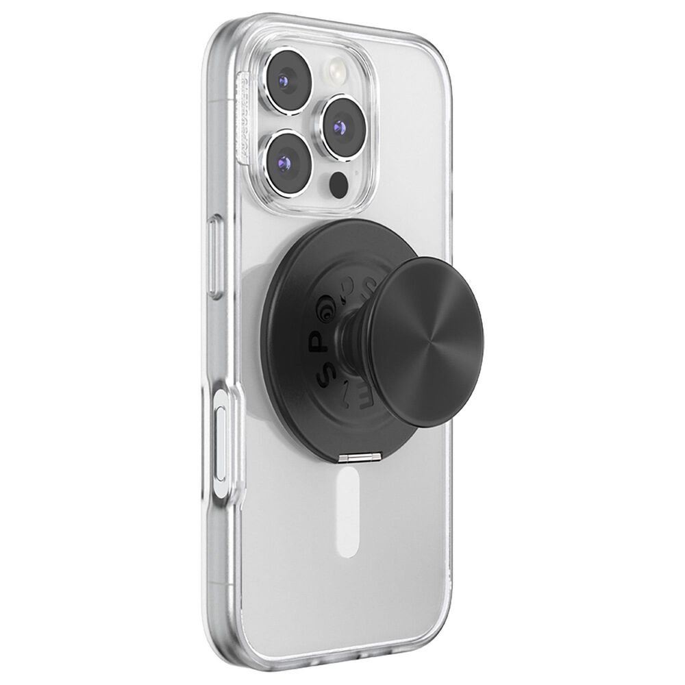 PopSockets MagSafe Circle Kick-Out PopGrip in Aluminum Radial Black, , large