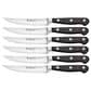 Wusthof Classic Steak Knife in Stainless Steel and Black (Set of 6), , large