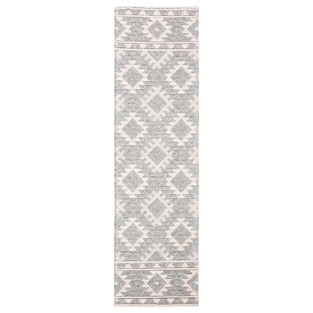 Safavieh Natura 2"3" x 8" Cream, Gray and Aqua Runner, , large