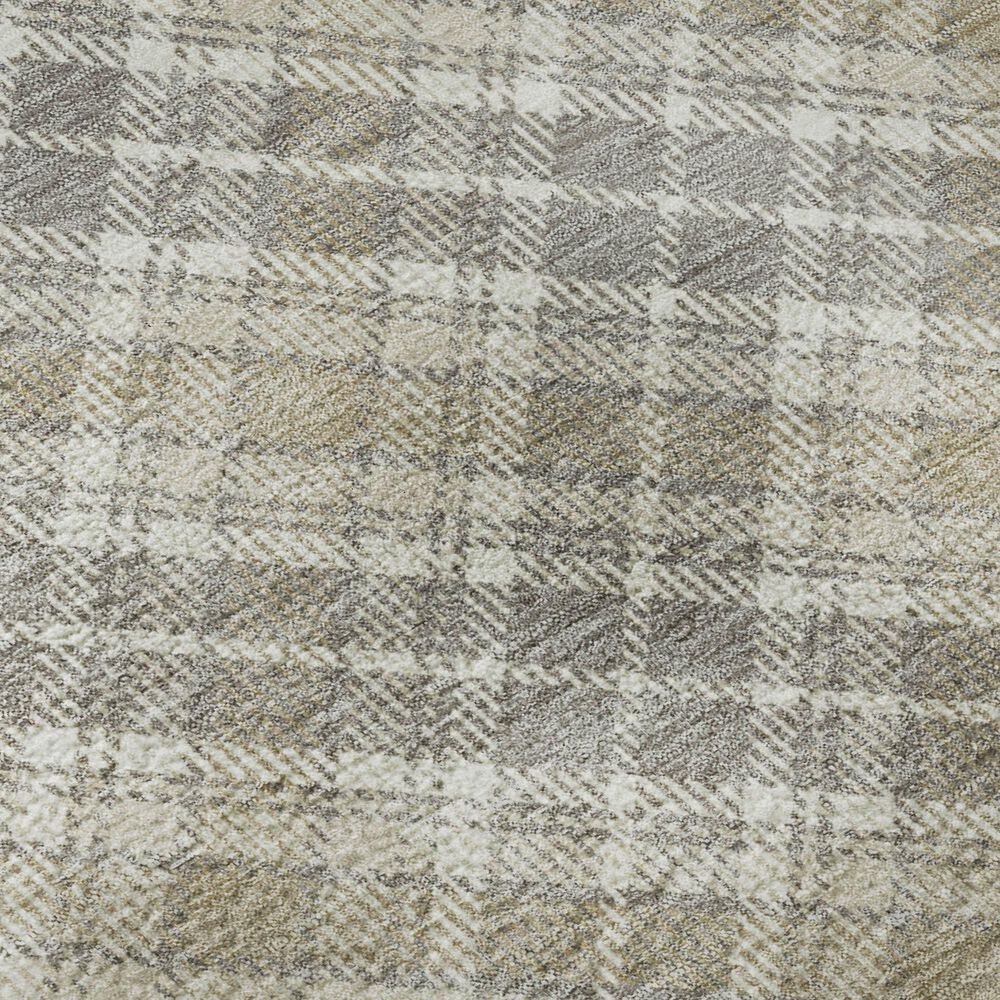Dalyn Rug Company Soft Essentials Plaid Taupe 2'6" x 3'10" Indoor/Outdoor Area Rug, , large