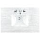 James Martin Vanities Chicago 36" Single Bathroom Vanity in Glossy White with 3 cm Arctic Fall Solid Surface Top and Rectangular Sink, , large