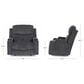 Moore Furniture Arlington Power Chair and A Half Recliner in Monroe Ebony, , large