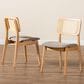 Baxton Studio Dannon Side Chair in Natural Oak and Light Brown (Set of 2), , large