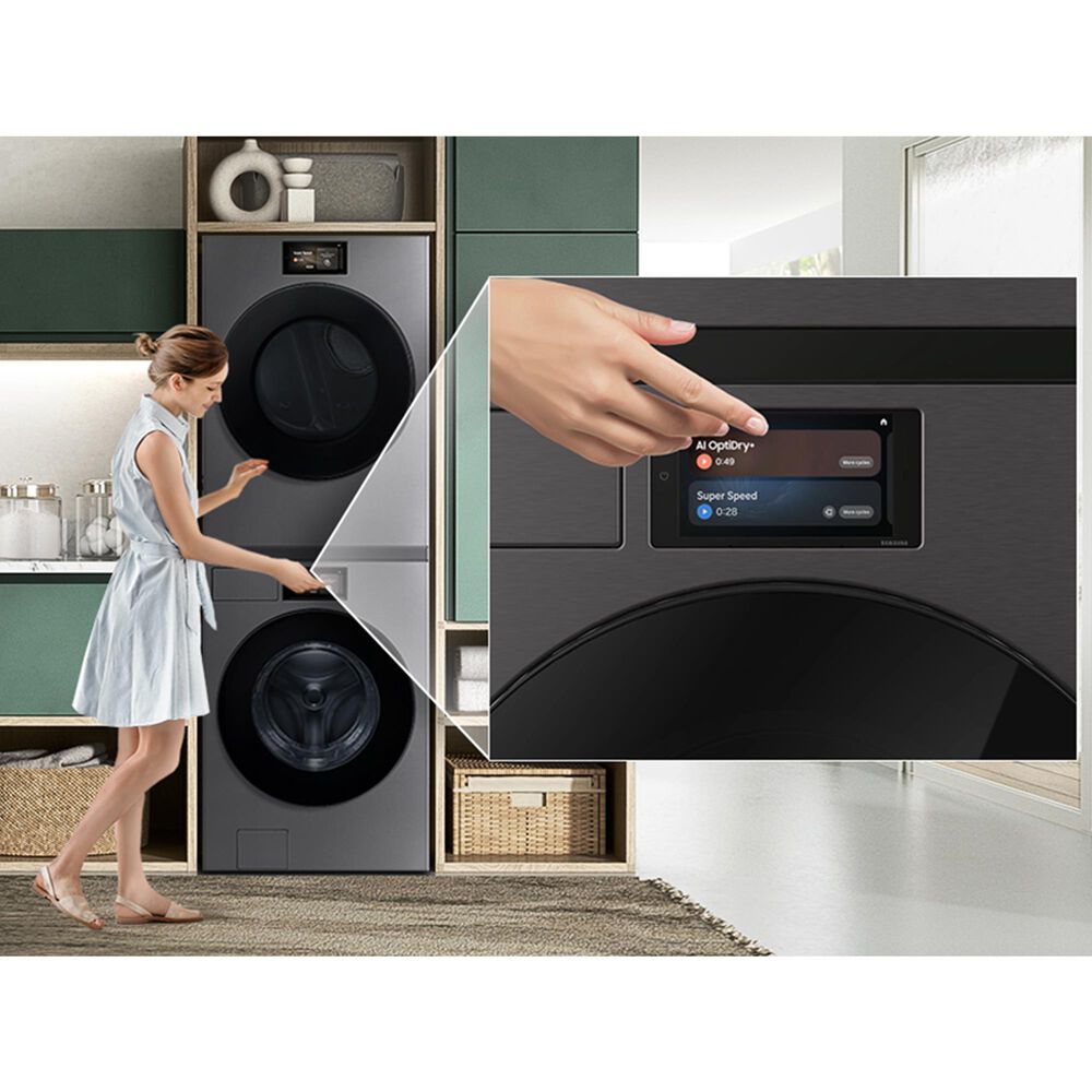 Samsung Bespoke 5.3 Cu. Ft. Front Load Washer in Dark Steel, , large