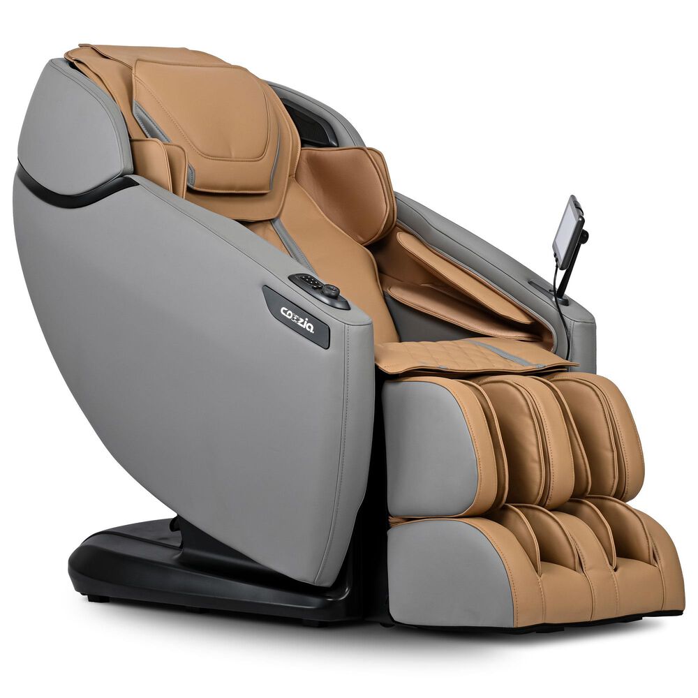 Cozzia Zen XE Power Massage Chair in Cappuccino and Grey, , large