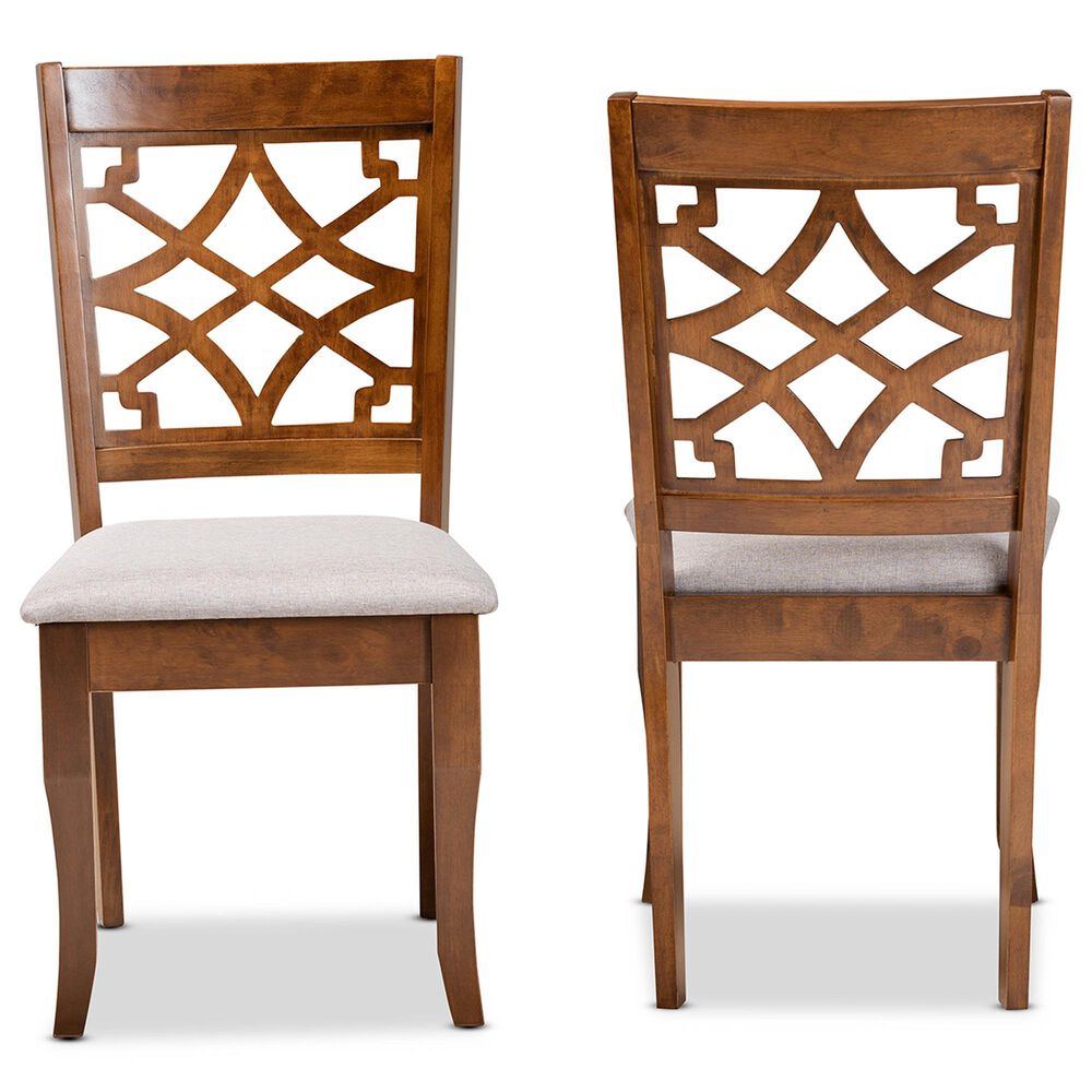 Baxton Studio Mael Side Chair in Walnut Brown (Set of 2), , large
