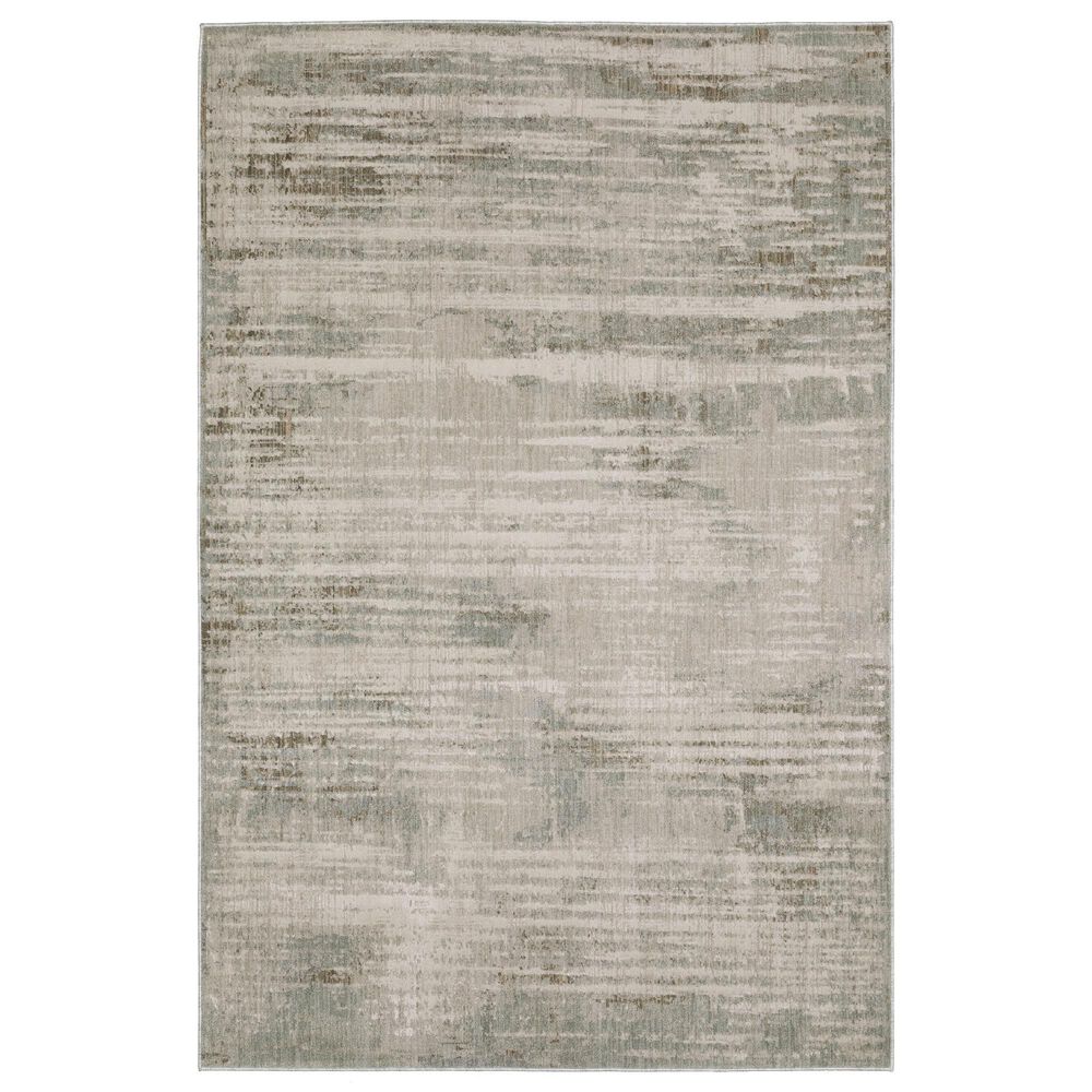 Oriental Weavers Mallory MAL07 Beige and Blue 3"3" x 5" Area Rug, , large