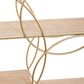 Maple and Jade 37" x 26" Wall Shelf in Gold and Natural Brown, , large