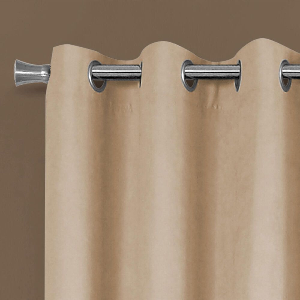 Monarch Specialties 54&quot; x 95&quot; Curtain Panel in Beige &#40;Set of 2&#41;, , large