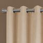 Monarch Specialties 54" x 95" Curtain Panel in Beige (Set of 2), , large
