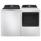 GE Profile 5.4 cu. ft. Capacity Washer with Smarter Wash Technology and FlexDispense and 7.4 cu. ft. Capacity Smart aluminized alloy drum Electric Dryer with Sanitize Cycle and Sensor Dry in White, , large