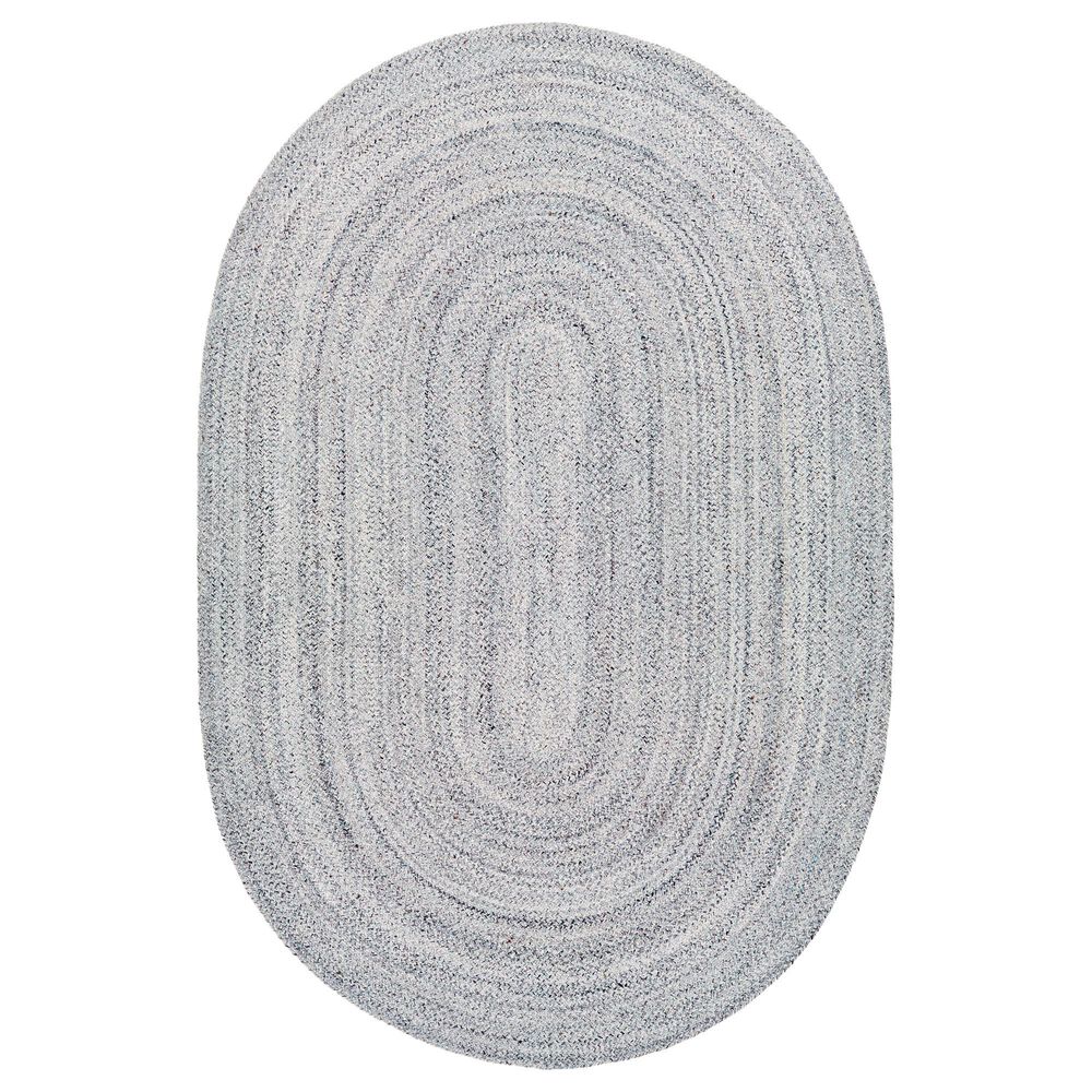 Surya Azalea 6" x 9" Oval Medium Gray, Black and Cream Area Rug, , large