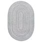 Surya Azalea 6" x 9" Oval Medium Gray, Black and Cream Area Rug, , large