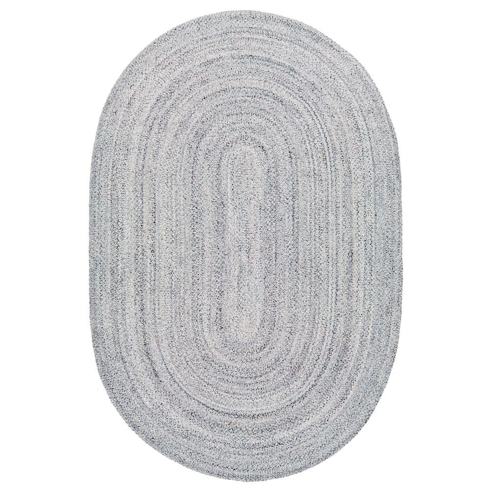 Surya Azalea 6" x 9" Oval Medium Gray, Black and Cream Area Rug, , large