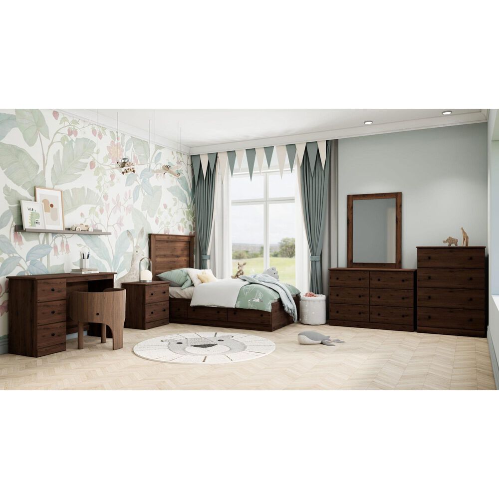 Lemoore Essential Twin Panel Headboard in Aspen Oak, , large