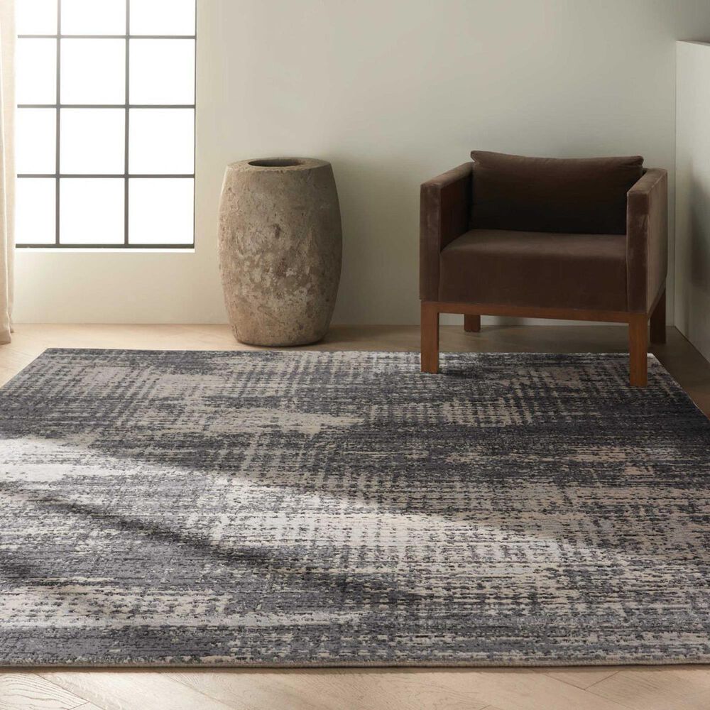 Nourison Rush CK953 10&#39; x 14&#39; Grey and Beige Area Rug, , large