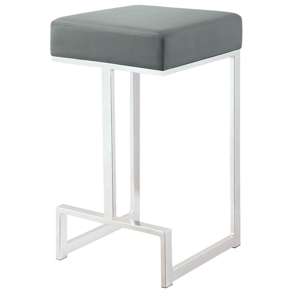 Pacific Landing Counter Height Stool in Gray Leatherette, , large
