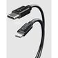 Pom Gear Metal Coil Type-C to Lightning 6ft in Black, , large