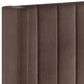 Crystal City Pearson Queen Upholstered Bed in Chocolate, , large