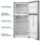 Element 18.1 Cu. Ft. Top Freezer Refrigerator in Stainless Steel, , large