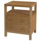 Butler Specialty Company Nora 2 Drawer Nightstand with Open Shelf in Light Natural Brown, , large