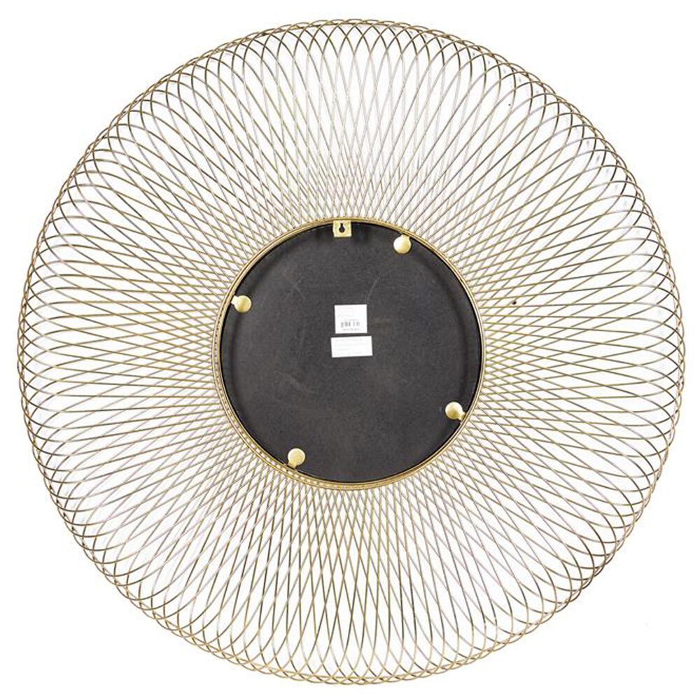 Maple and Jade Modern Metal Wall Mirror in Gold, , large