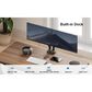 ErgoAV Motion Desk Mount for Dual Monitors in Black, , large
