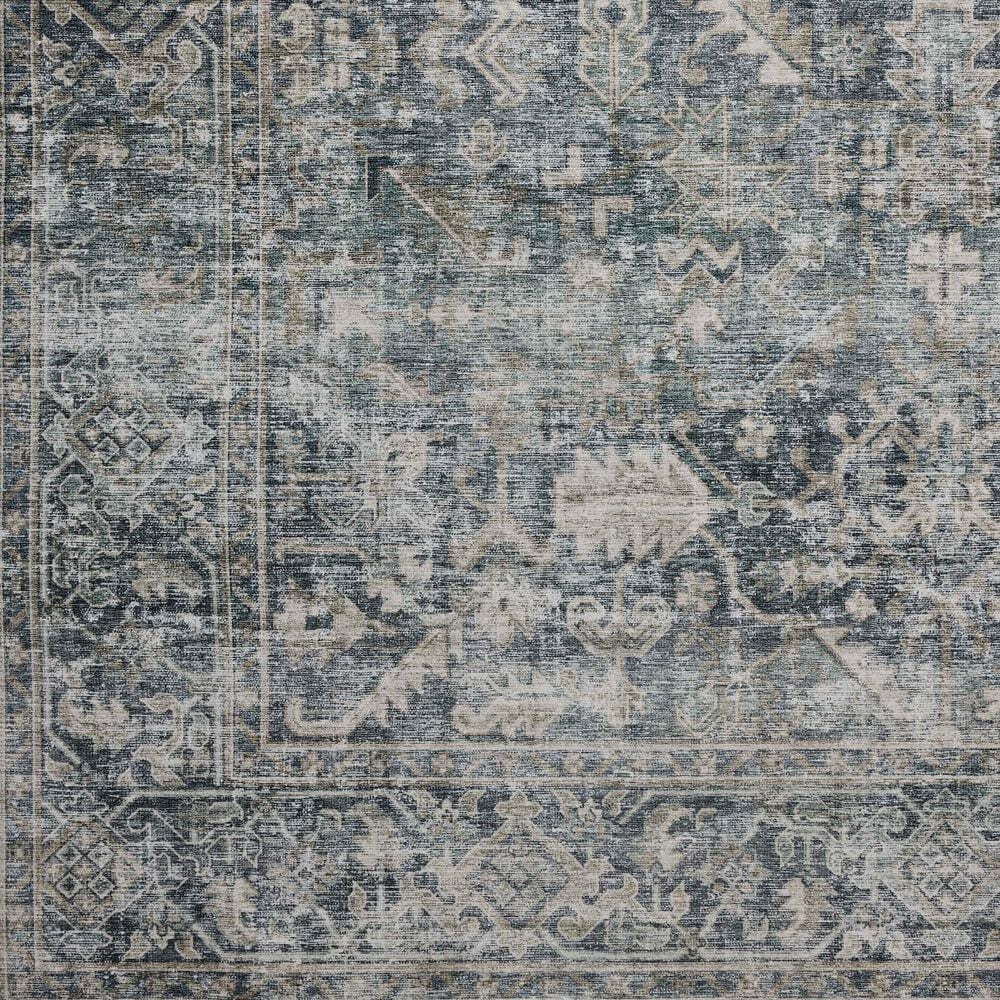 Amber Lewis x Loloi Josie 5&#39; x 7&#39;6&quot; Ocean and Natural Area Rug, , large