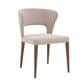 Monroe Ruby Dining Table and 6 Dining Chairs in Gloss White and Natural, , large