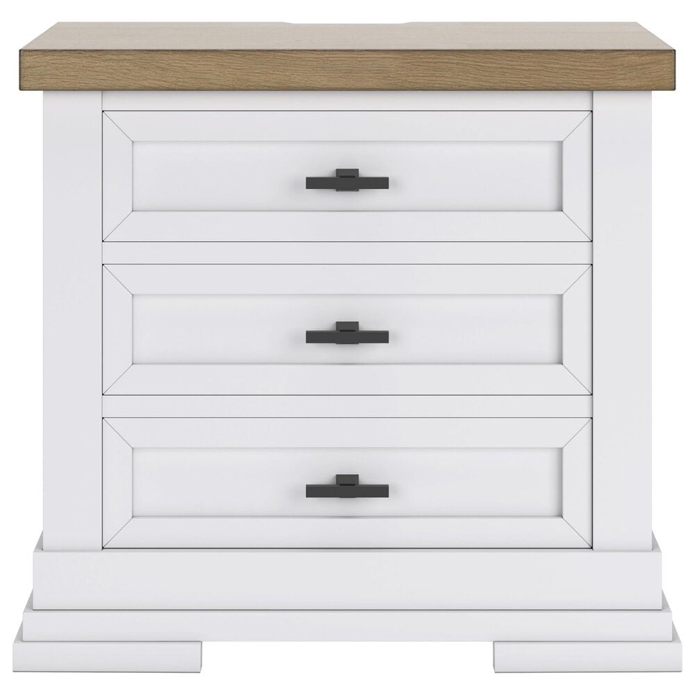 Ashley 5-Piece King Bedroom Set in White and Natural, , large
