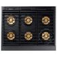 Dacor Modernist 36" Pro Gas Range with Natural Gas in Graphite Stainless Steel, , large
