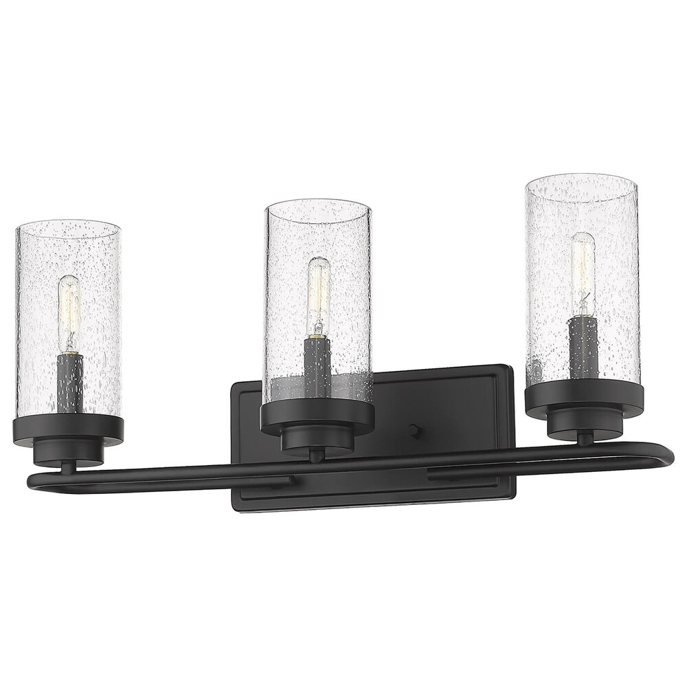 Golden Lighting Holden 3-Light Bath Vanity in Matte Black, , large
