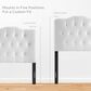 Modway Annabel Upholstered Vinyl King Headboard in White, , large
