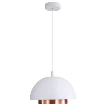 Golden Lighting Solsken 12" 1-Light Pendant in Sand White, , large