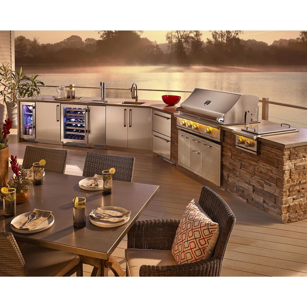 True Residential 5.5 Cu. Ft. Undercounter Wine Cabinet with Right Hinge and Glass Door in Stainless Steel, , large