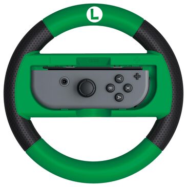 Hori Mario Kart 8 Luigi Deluxe Racing Wheel for Nintendo Switch in Green, , large
