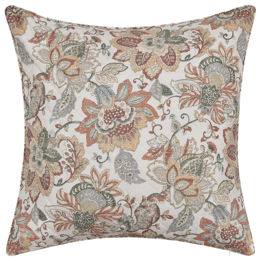 J. Queen New York Janessa 26" Square Euro Pillow Sham in Spice, , large
