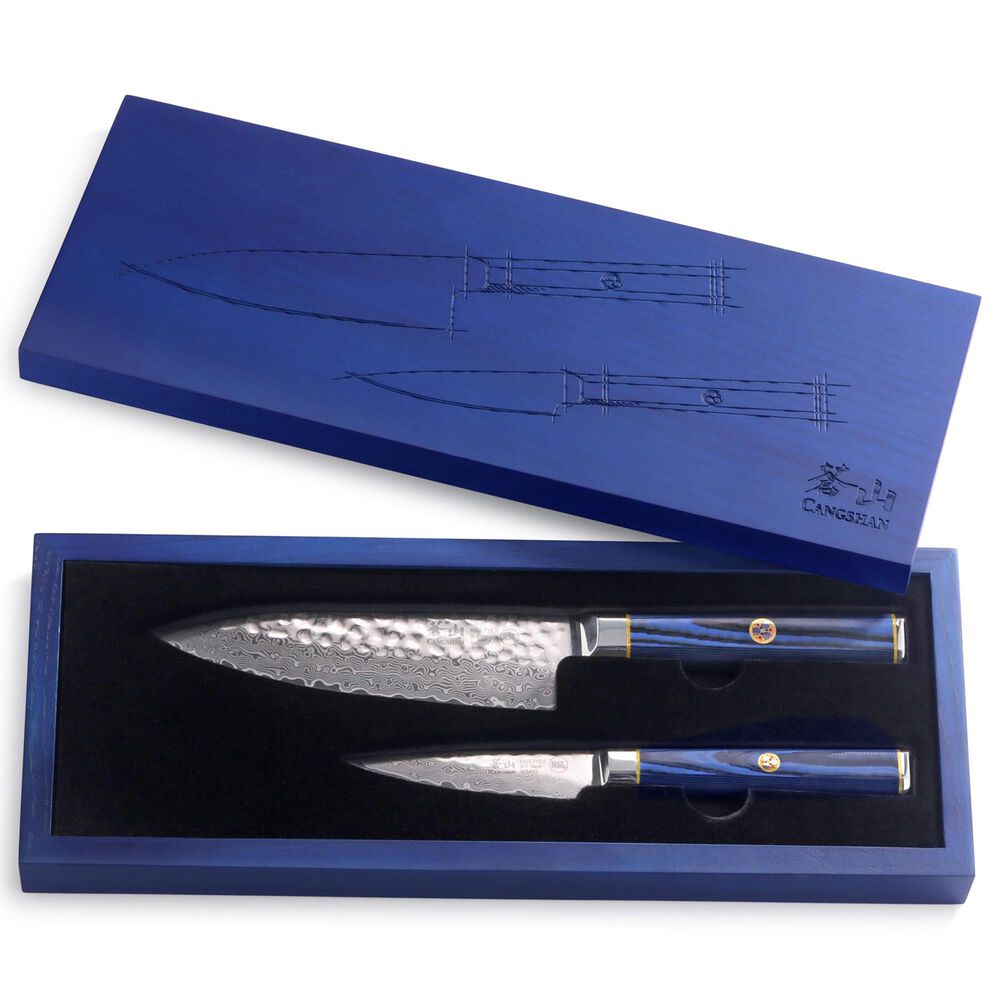 Cangshan Kita 2-Piece Starter Knife Set in Blue and Black, , large
