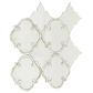 Soho Studio MJ Rabat White Thassos and Pearl Line 12"" x 14" Marble Mosaic Sheet, , large