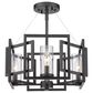 Golden Lighting Marco 4-Light Pendant in Matte Black, , large