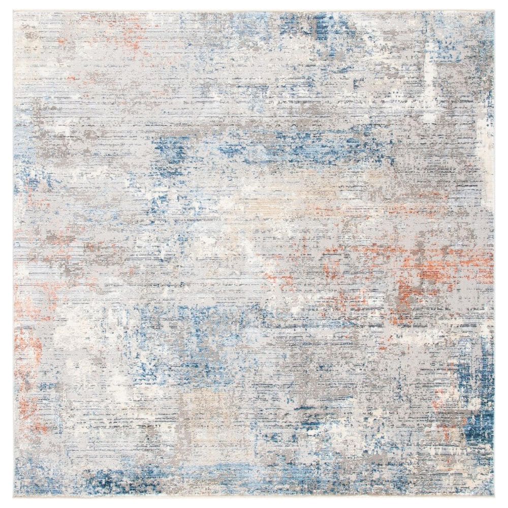 Safavieh Dream DRM428F 6"7" Square Grey and Blue Area Rug, , large