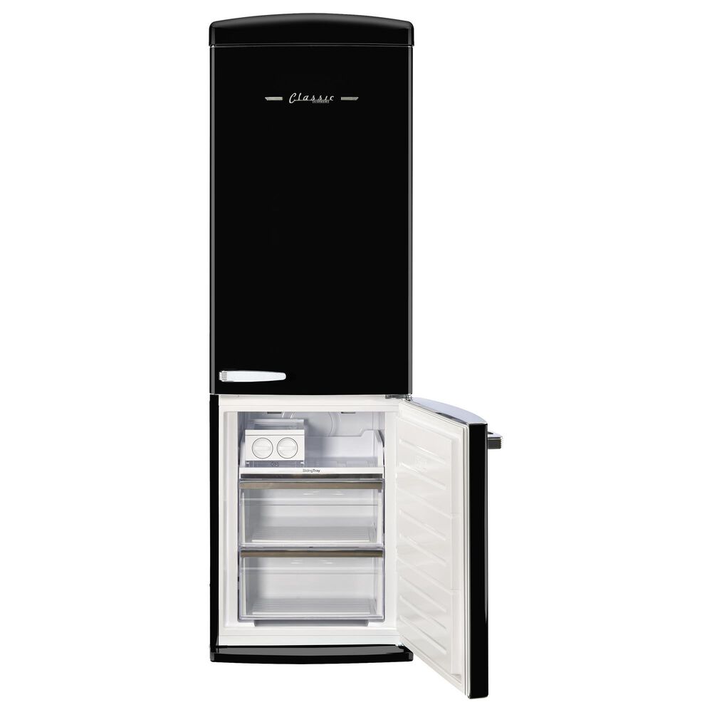Unique Appliances Classic Retro 12 Cu. Ft. Bottom Freezer Regfrigerator In Midnight Black, , large
