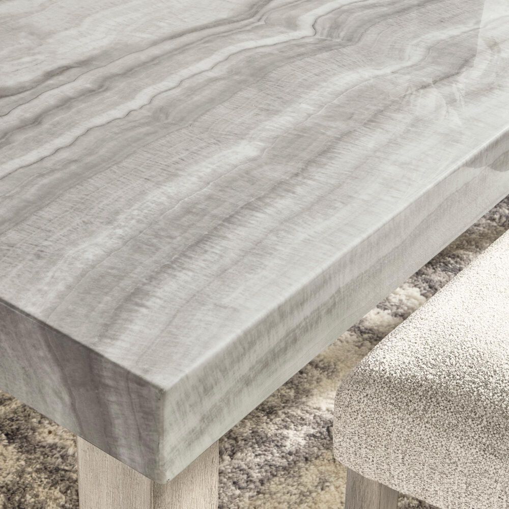 Ashley Larawyn Dining Table in Bisque, White and Gray - Table Only, , large